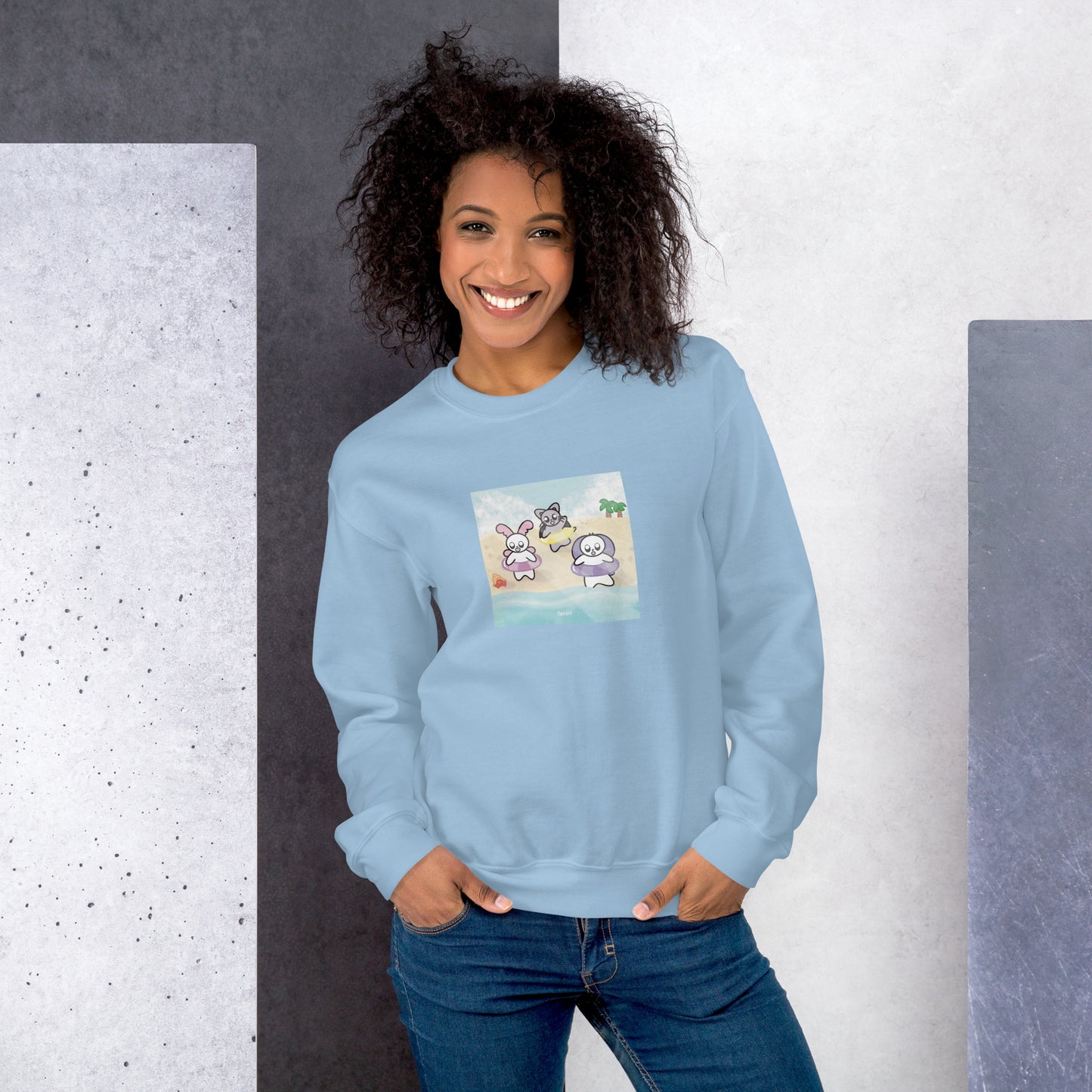Beach and Hermit Crab Sweatshirt