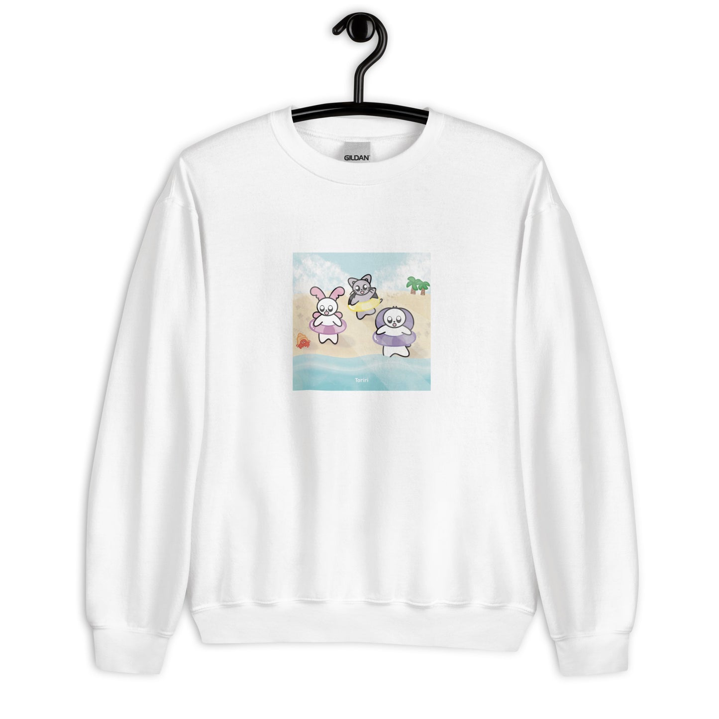 Beach and Hermit Crab Sweatshirt