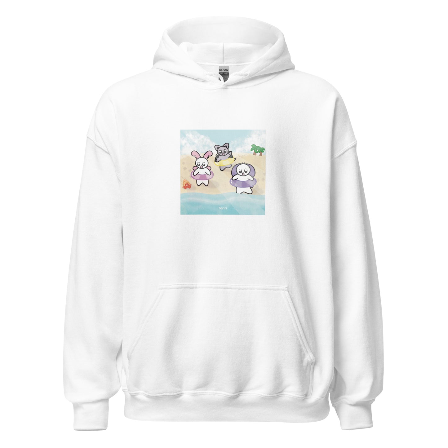 Beach and Hermit Crab Hoodie