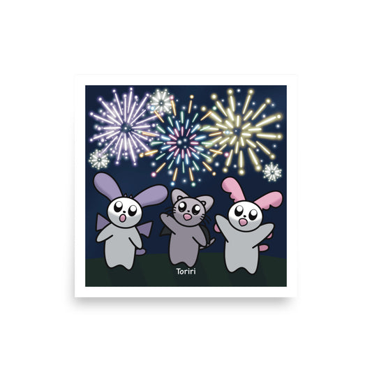 Hanabi (Fireworks) Print