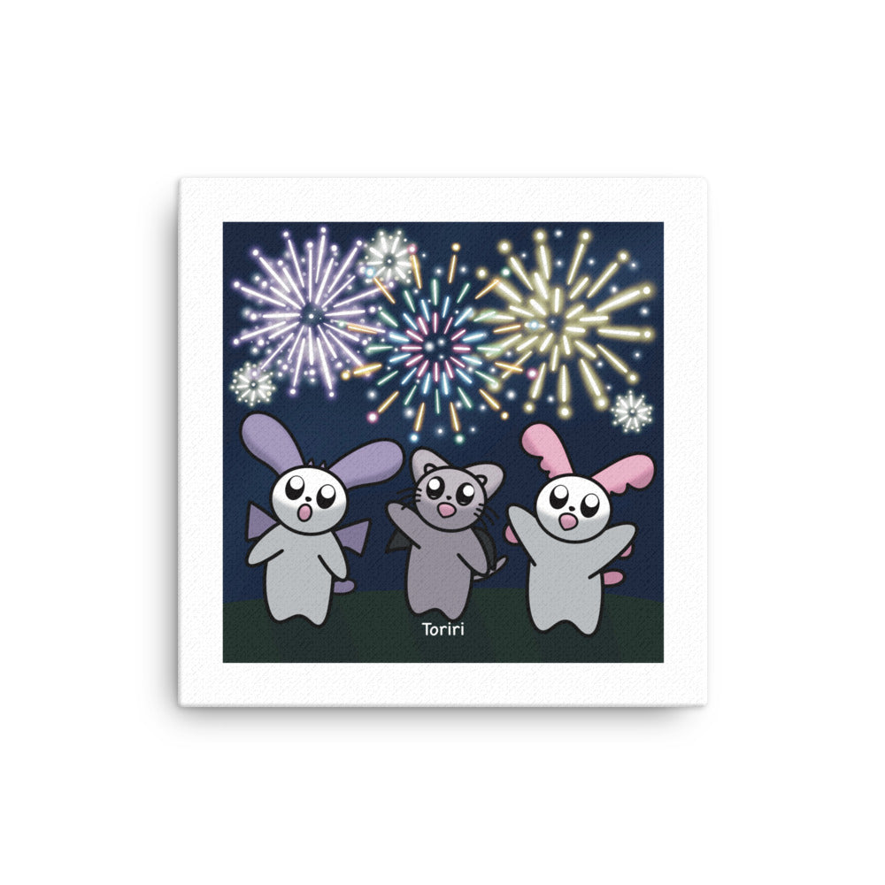 Hanabi (Fireworks) Canvas Print