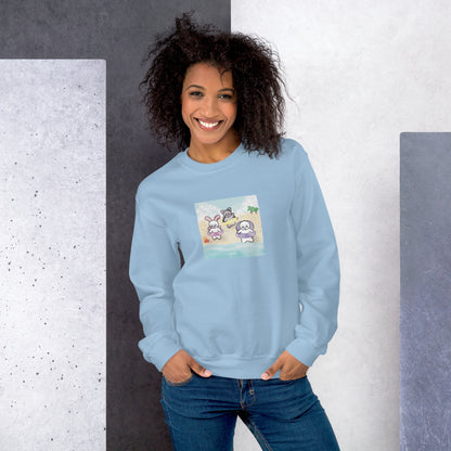 Beach and Hermit Crab Sweatshirt