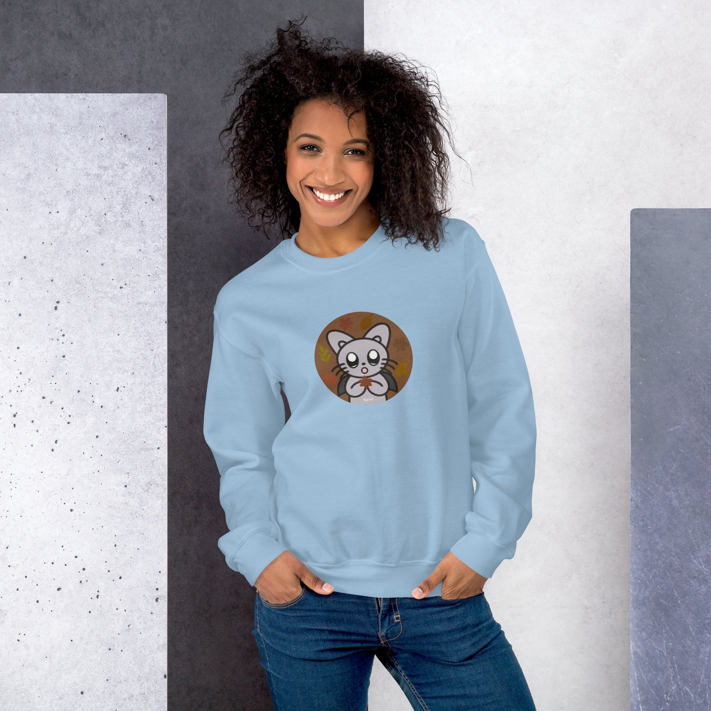 Fallen leaves and Silver Sweatshirt