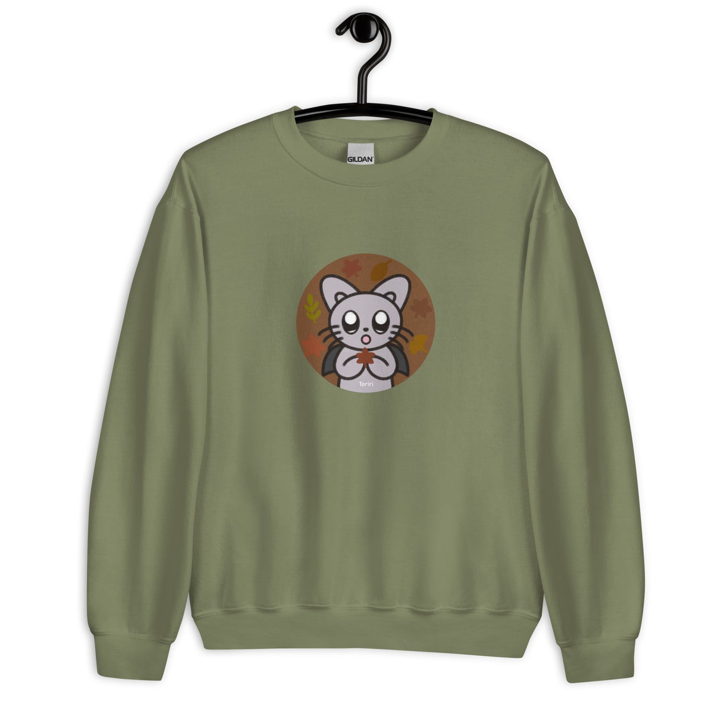 Fallen leaves and Silver Sweatshirt
