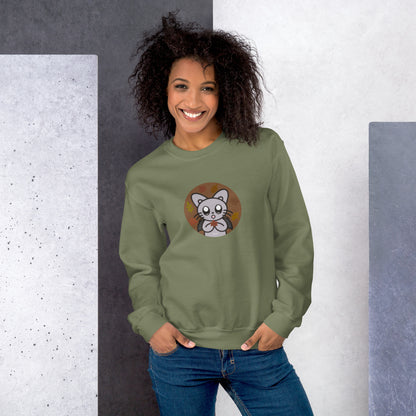 Fallen leaves and Silver Sweatshirt