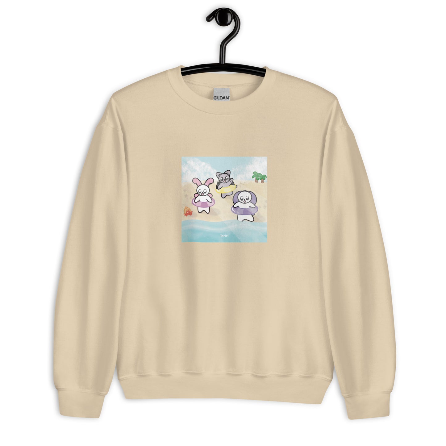 Beach and Hermit Crab Sweatshirt