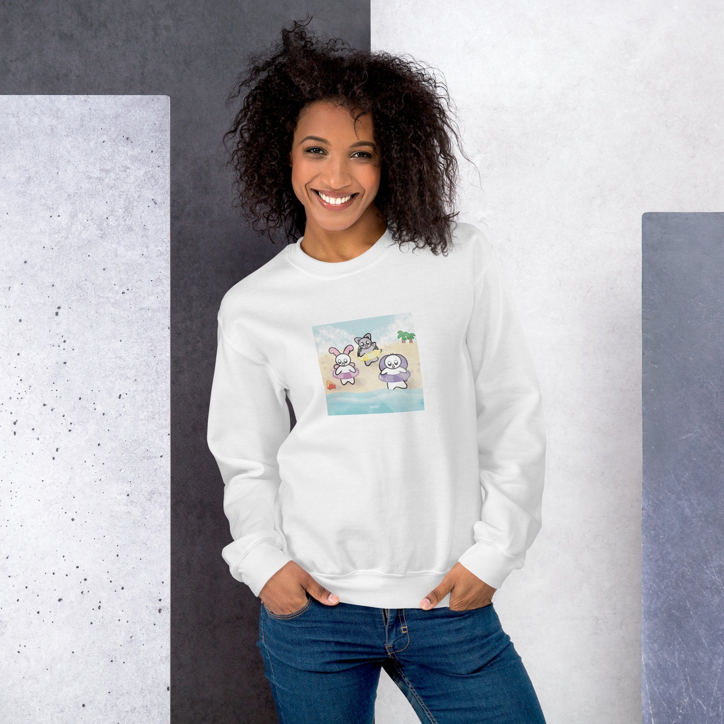 Beach and Hermit Crab Sweatshirt
