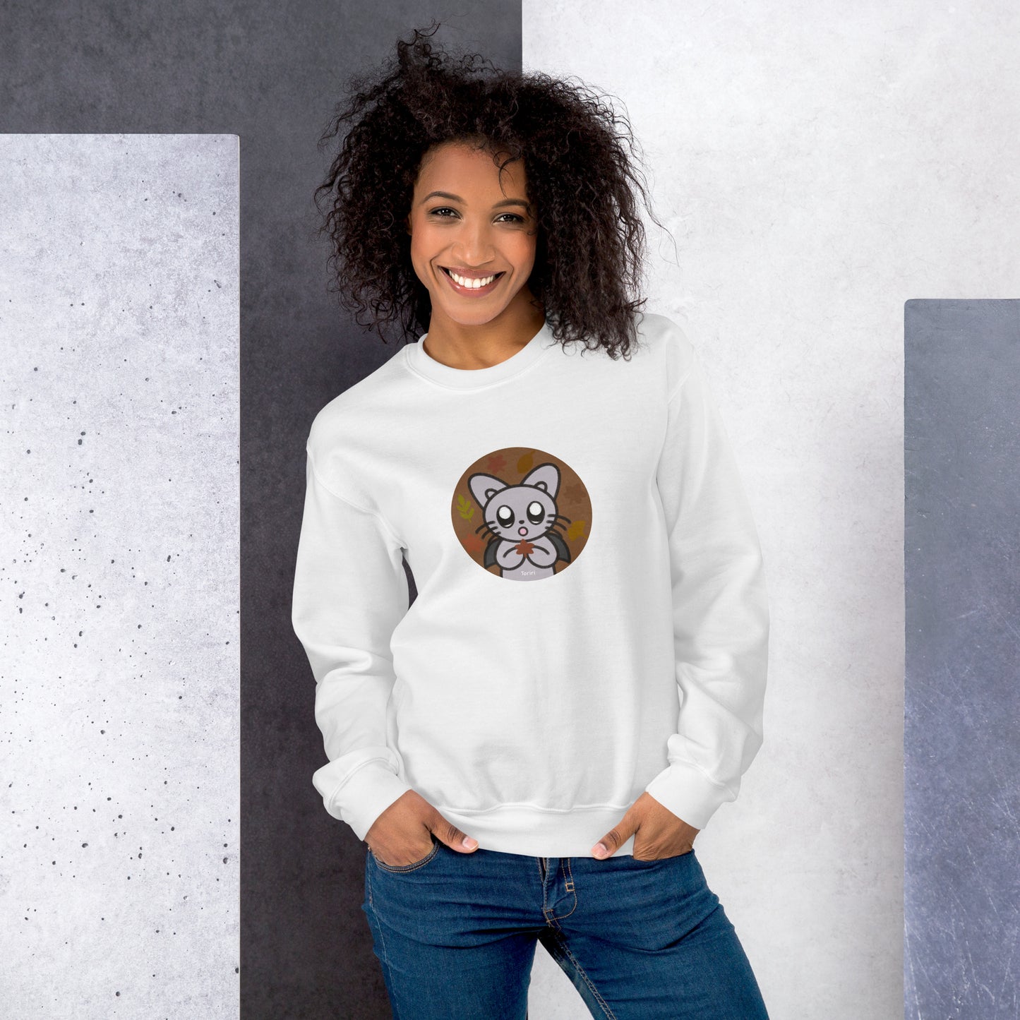 Fallen leaves and Silver Sweatshirt