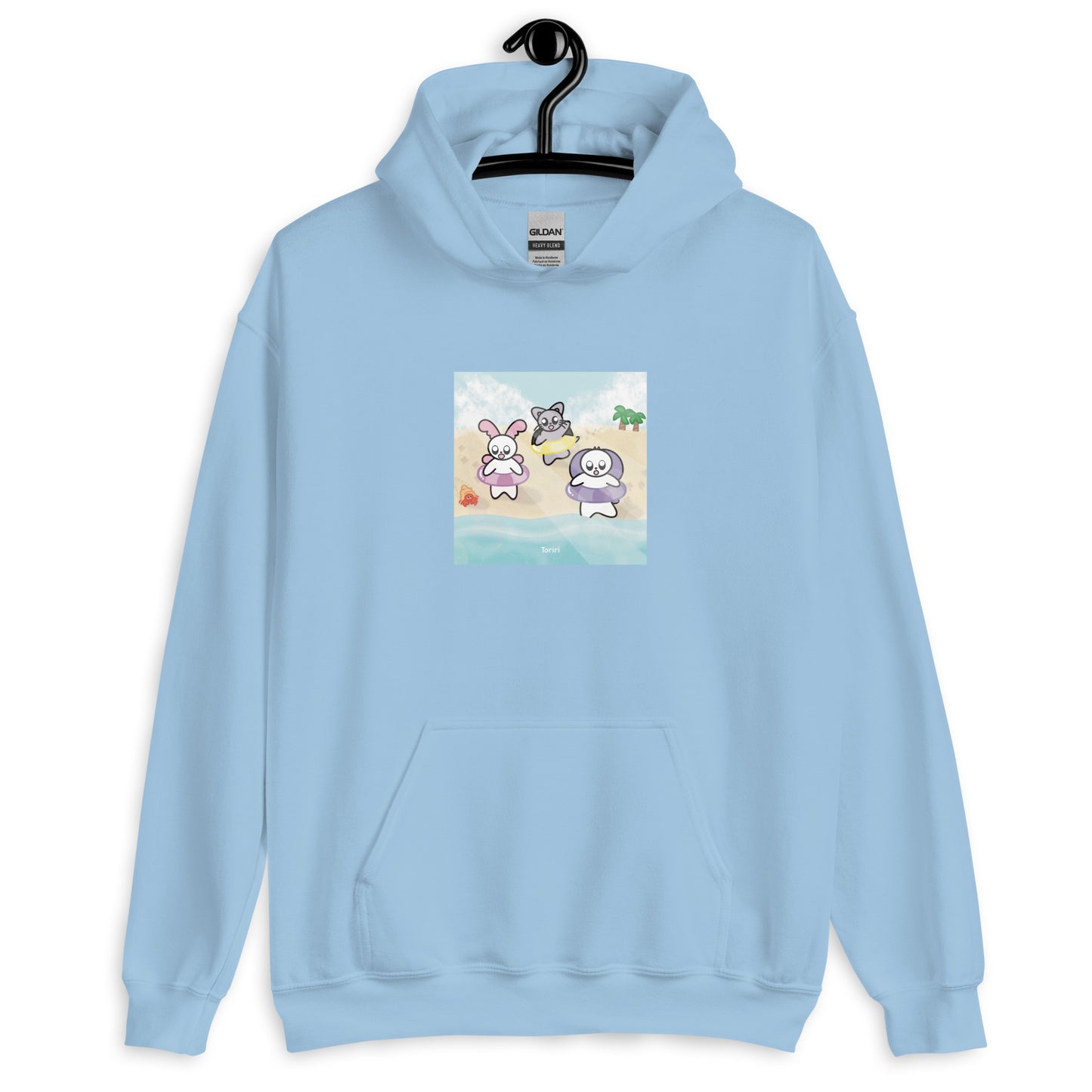 Beach and Hermit Crab Hoodie
