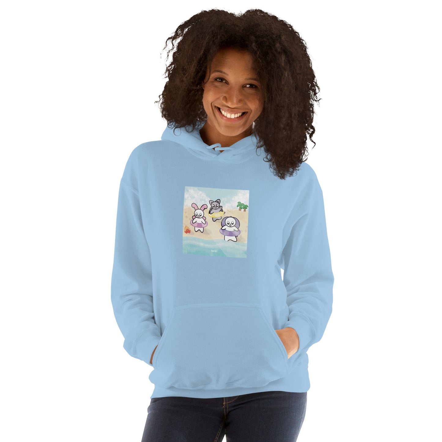Beach and Hermit Crab Hoodie