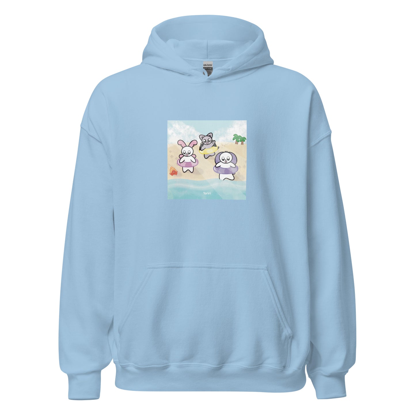 Beach and Hermit Crab Hoodie