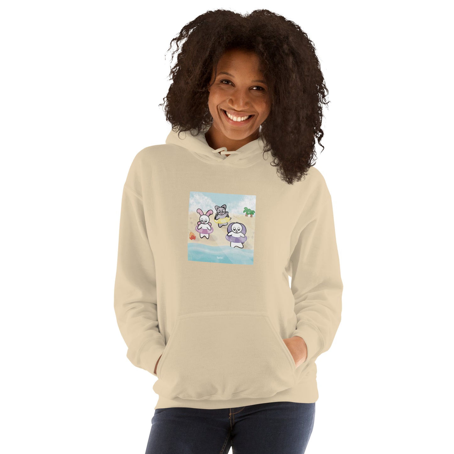 Beach and Hermit Crab Hoodie