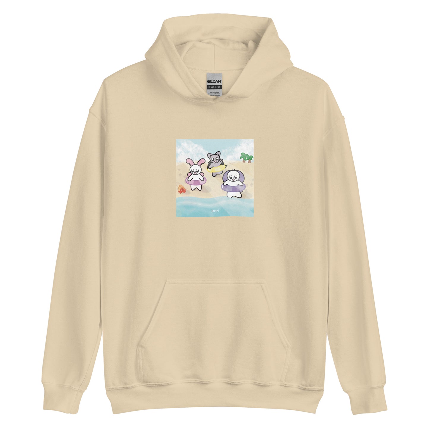 Beach and Hermit Crab Hoodie