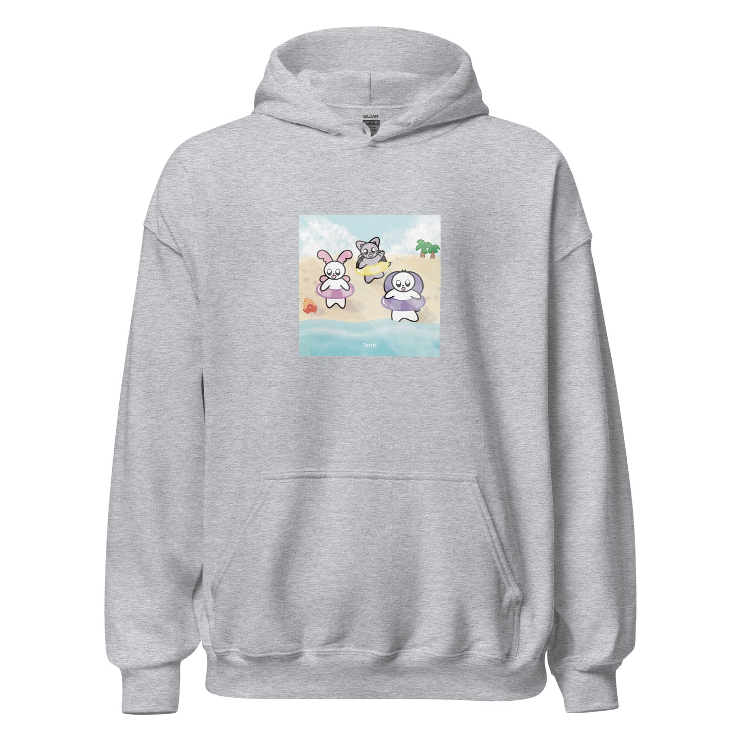 Beach and Hermit Crab Hoodie