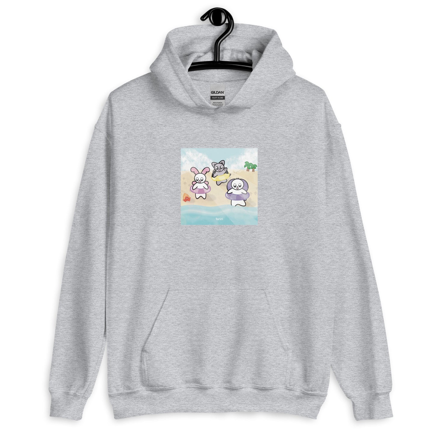 Beach and Hermit Crab Hoodie