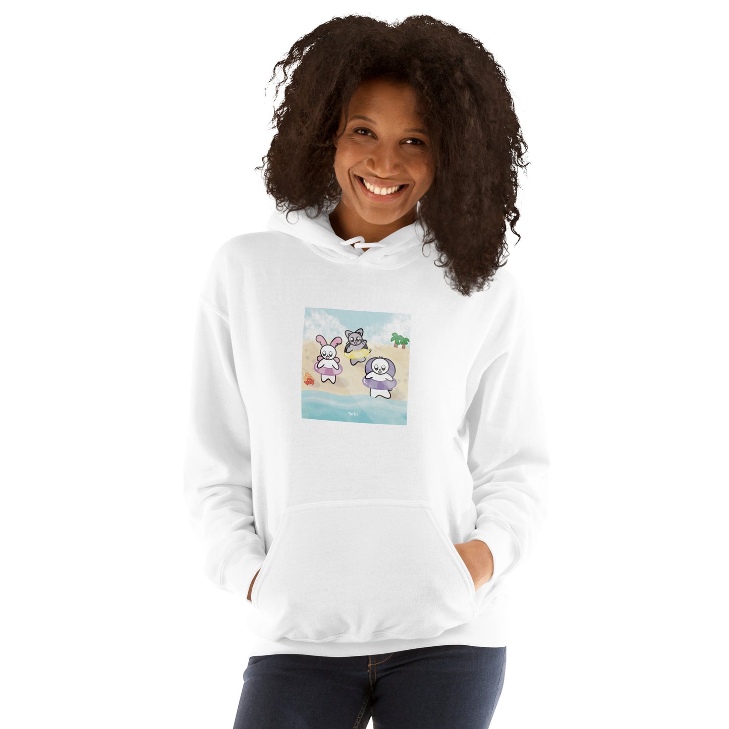 Beach and Hermit Crab Hoodie
