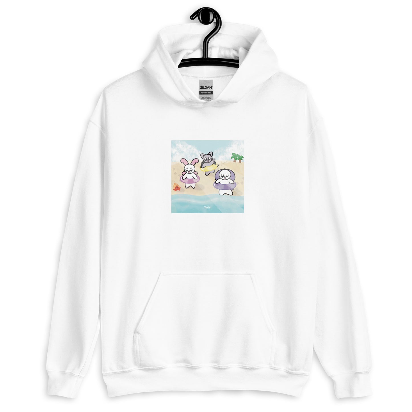 Beach and Hermit Crab Hoodie